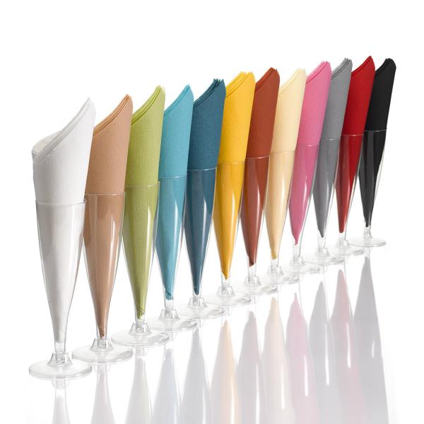 Confezione 20 Tovaglioli Floreali 3 Veli, Motivo Rose, 33x33 Cm, Colore Crema, Qualità Superiore Per Pranzi E Feste