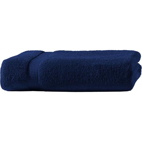 Serviette de bain luxueuse 100 x 150 cm – 100% coton – ultra douce, très absorbante & à séchage rapide – design élégant avec 2 bordures navy