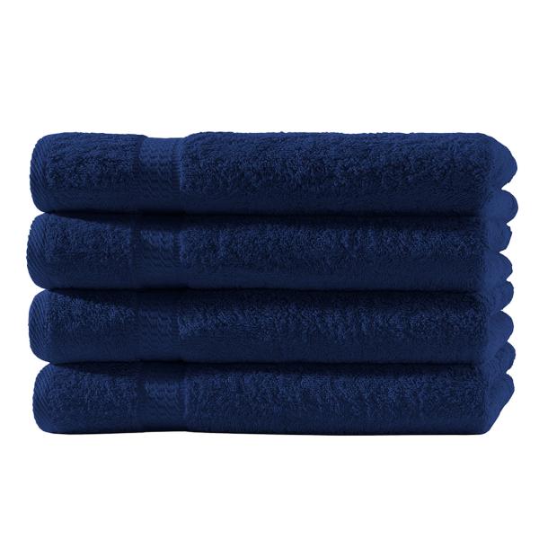 24-tlg. Handtuchset Navy - Kuschelweiche Gäste-, Hand- & Duschtücher aus 100% Baumwolle (500g/m²) - Saugstark & Pflegeleicht - Ideal für Bad & Sauna