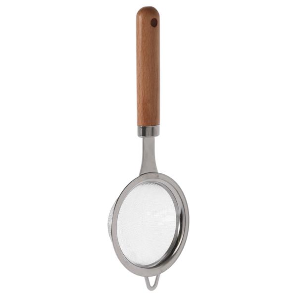 Setaccio da cucina in acciaio inox e legno di faggio, Ø 22 cm