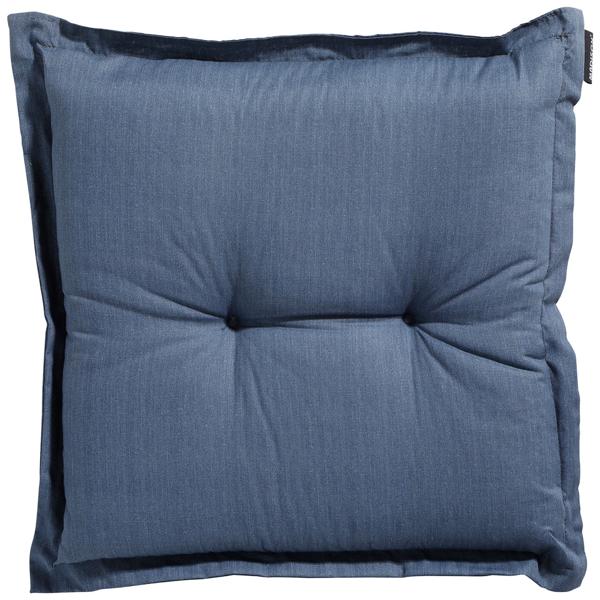 Coussin de jardin 50x50 cm bleu cobalt – coussins de chaise 7 cm d’épaisseur avec protection UV – Garnissage confortable SG-20 – Design moderne sans liens – Mélange coton