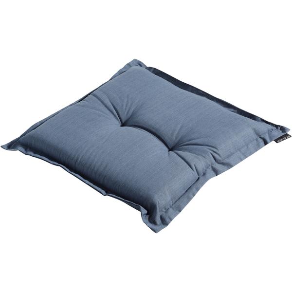 Coussin de jardin 50x50 cm bleu cobalt – coussins de chaise 7 cm d’épaisseur avec protection UV – Garnissage confortable SG-20 – Design moderne sans liens – Mélange coton