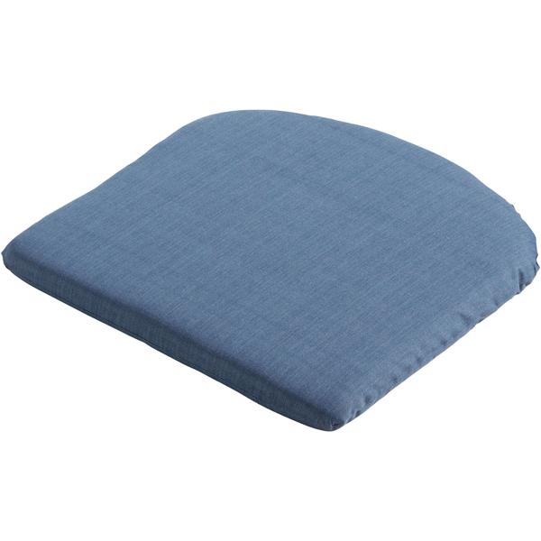 Coussin de chaise 46x48 cm bleu cobalt – Coussins d’assise confortables pour chaises de salle à manger et chaises de jardin – Épaisseur 4,5 cm – Protection UV – Avec liens de fixation – Garnissage SG-20