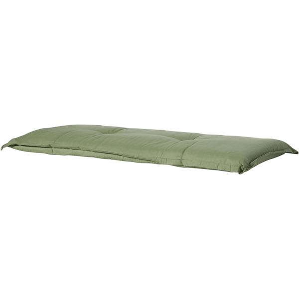 Bankauflage Grün 150x48 cm - Bequeme 6 cm Polsterung SG-20 - Sitzkissen für Gartenbank aus Baumwolle & Polyester - UV-Schutz, Gartenbankauflage