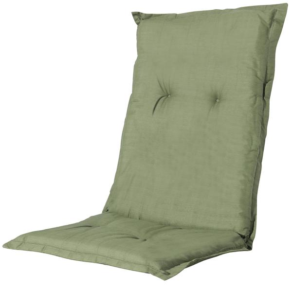 4er-Set Gartenstuhlkissen Niederlehner - Weiche, komfortable Polsterung, grün, 105x50cm - UV-Schutz, mit Bindebändern & Riemen, Niederlehner Polster