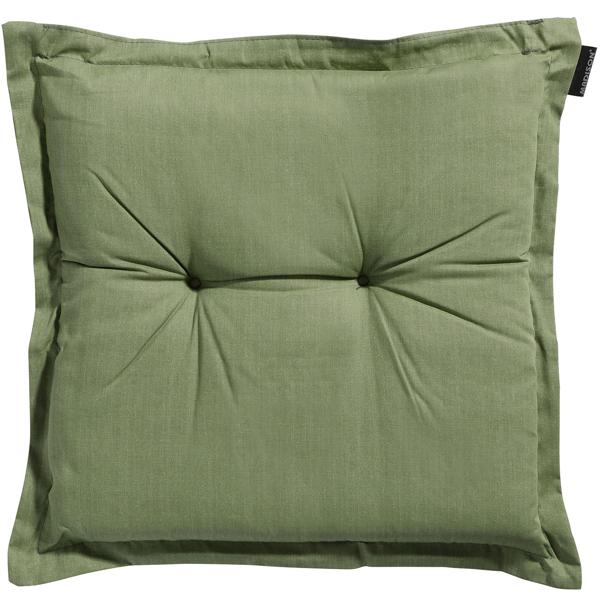 Set da 2 cuscini da giardino 50x50 cm verde – cuscini per sedia spessi 7 cm con protezione UV – Imbottitura confortevole SG-20 – Design moderno senza lacci – Mix in cotone