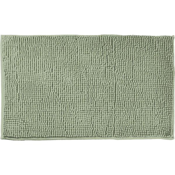 Tapis de salle de bains moelleux 75x45 cm vert – tapis de douche antidérapant avec douce structure en microfibre