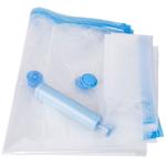 Set di 6 sacchetti per indumenti sottovuoto in 3 misure con pompa a mano