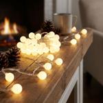 Guirlande lumineuse LED économe en énergie : 80 boules blanc chaud, longueur 16 m, résistante aux intempéries IP44 – éclairage extérieur chaleureux pour des moments pleins d’ambiance