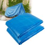 set di 2 teloni, 4 x 6 m, blu