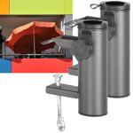 2er-Set Sonnenschirmhalter für Balkone & Geländer bis 7,5 cm & Schirme bis Ø 3,5 cm
