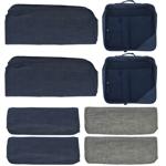 set de 2 organisateurs de valise, 12 pièces, sacs de rangement de voyage