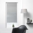 2er-Set Jalousie Aluminium - Sichtschutz mit Schnurzug & Wendestab - Lamellen Silber - 90x180 cm - Blickdicht-Lichtdurchlässig - Einfache Montage