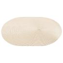 Set di 4 tovagliette rotonde, in polipropilene, beige, ciascuna 35 x 35 cm