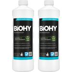 Set di 2 detergenti per scarichi per cucina/bagno – scioglie le ostruzioni nelle tubature, neutralizza gli odori – 100% vegano, sostenibile, 2x 1 litro – made in Germany